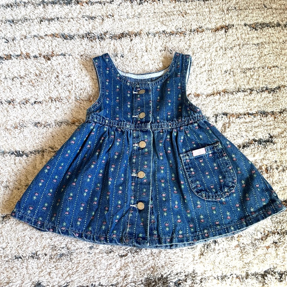 Vintage Denim Dress Lee 18 months